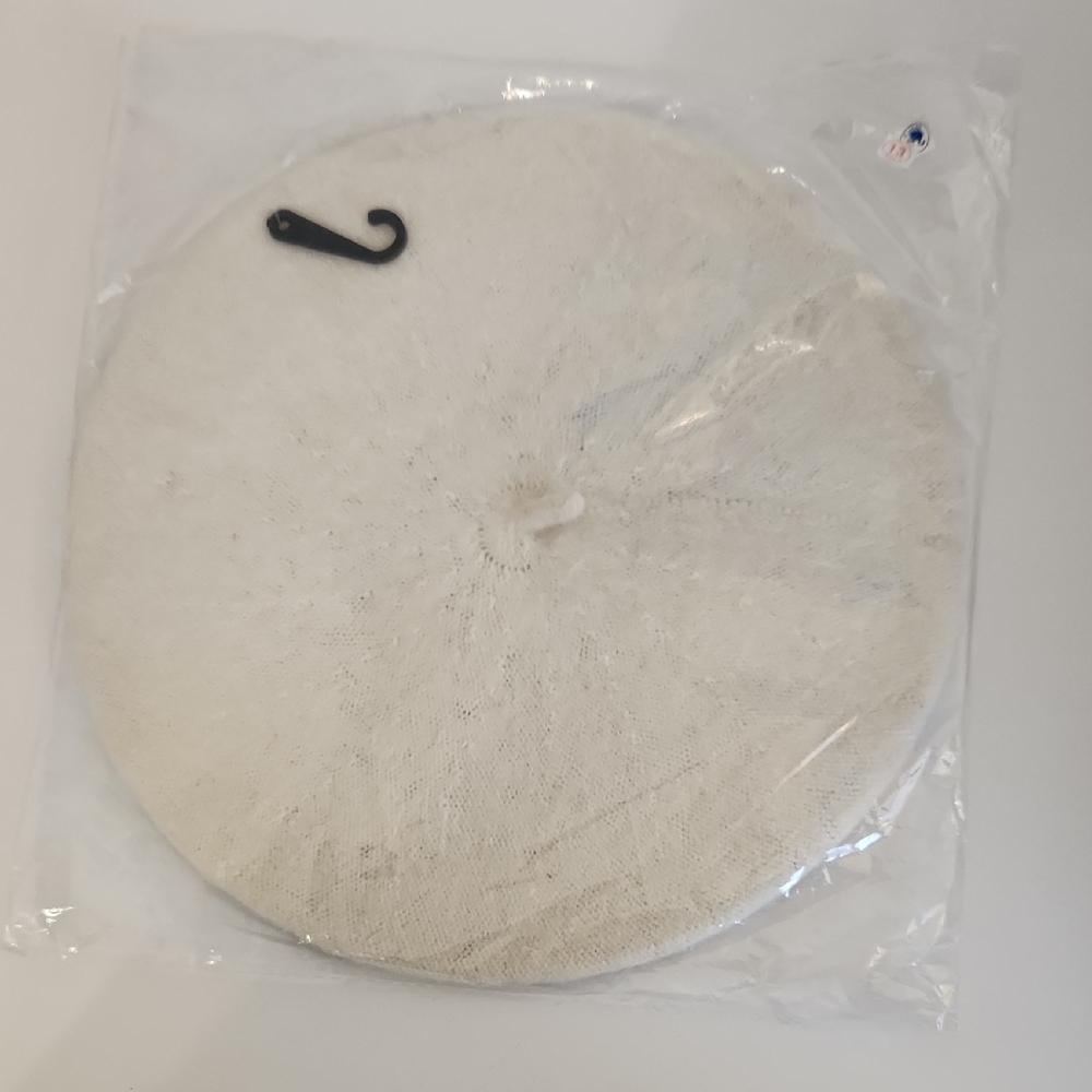 New - Cream Knit Beret